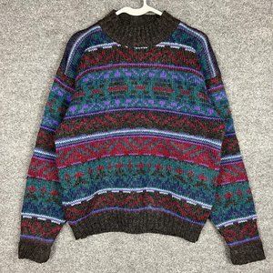 VINTAGE Woolrich Nomadic Fair Isle Wool Women Sweater Sz M